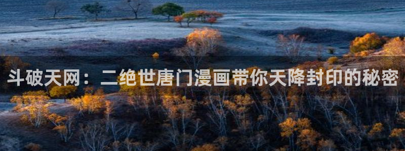 香蕉漫画免费登录入口：斗破天网：二绝世唐门漫画带你天降封印的秘密